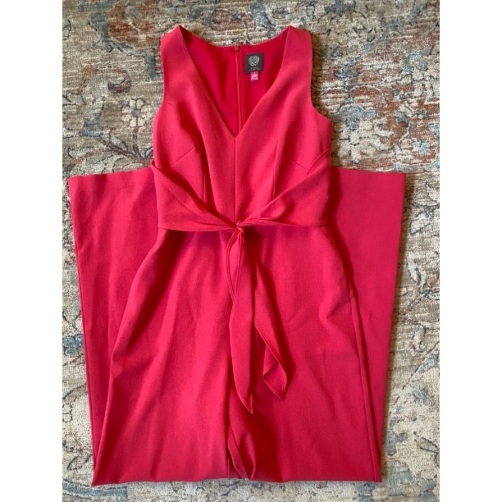 Bright Pink Vince Camuto Wide Leg Jumpsuit - Size 4